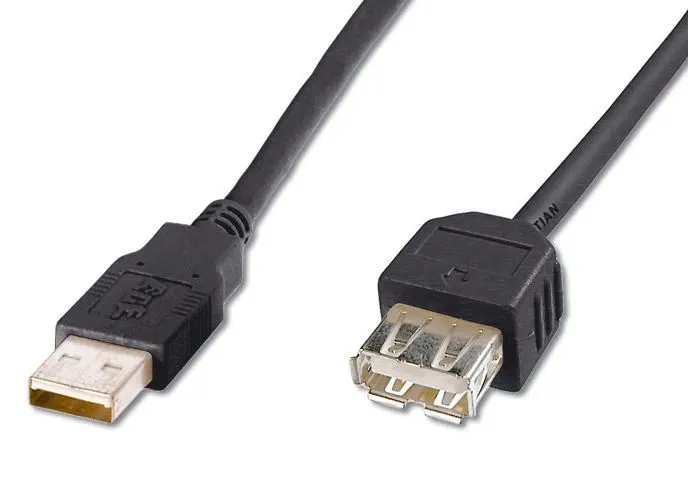 PremiumCord USB 2.0 A-A predlžovací kábel, M/F, 1 m